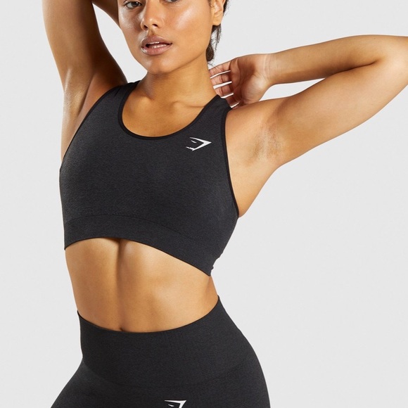 Gymshark Other - Gymshark vital seamless sports bra black marl